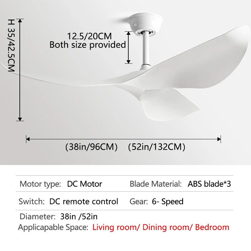 Stylish Acrylic Wood Finish Ceiling Fan with LED Light - Modern Designer Fan for Living Room, Bedroom & Office - Energy Efficient & Quiet Operation