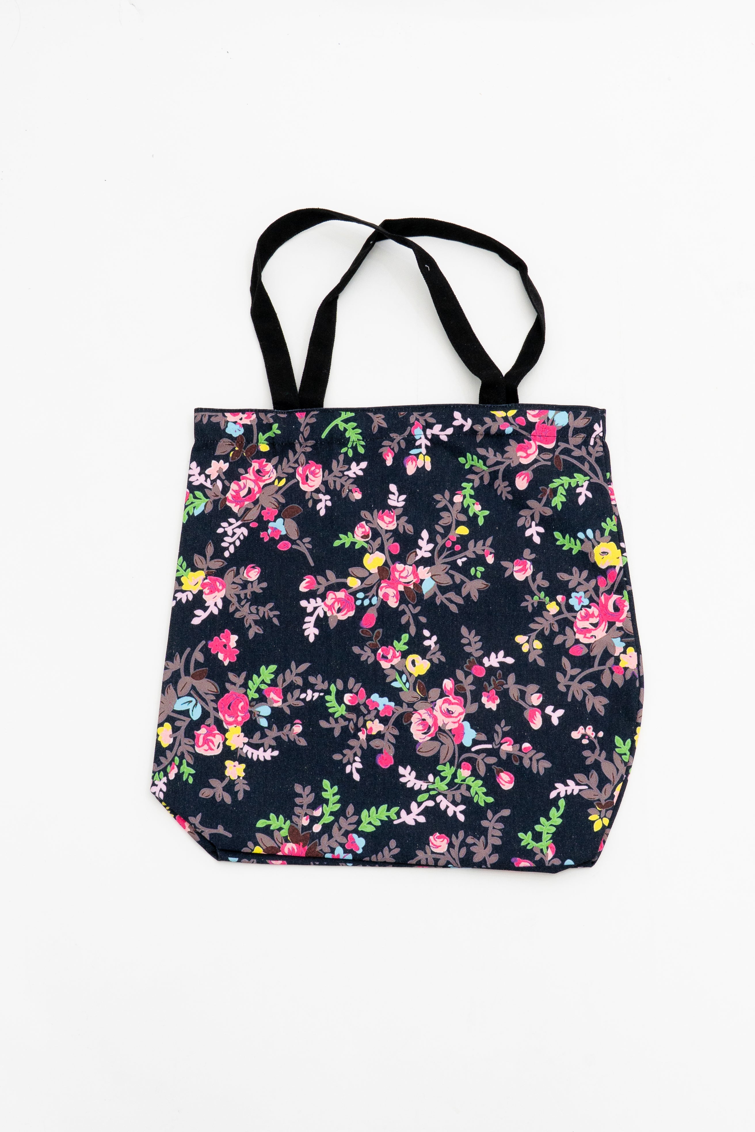 Floral Art Tote Bag - Stylish Canvas Shopper for Women, Beach, Grocery Shopping & Everyday Use