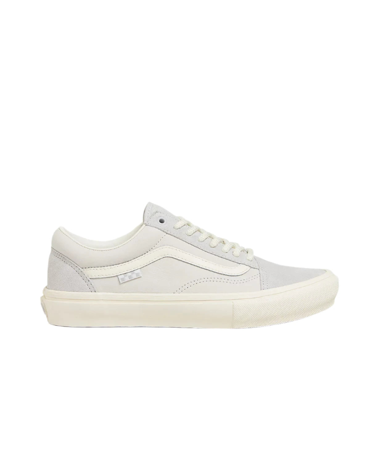 VANS Women's Old Skool Skate Shoes - Classic Grey/Marshmallow Sneakers for Skateboarding & Casual Wear | Comfortable Canvas Shoes for Women's Street Fashion