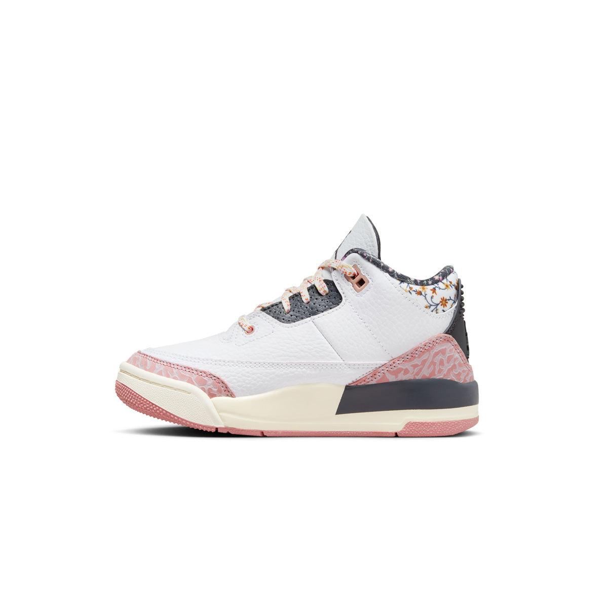 Air Jordan 3 Retro 'Red Stardust' Kids Basketball Shoes - Stylish Sneakers for Boys & Girls - Perfect for School, Sports & Casual Wear
