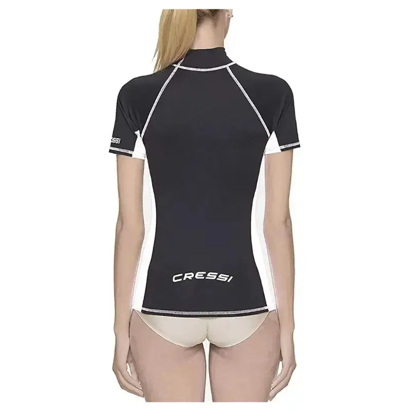 Women's Short Sleeve Rashguard - UPF 50+ Sun Protection Swim Shirt for Surfing, Yoga & Beach Activities | Cressi Lady Rash Guard | Perfect for Swimming, Water Sports & Outdoor Workouts