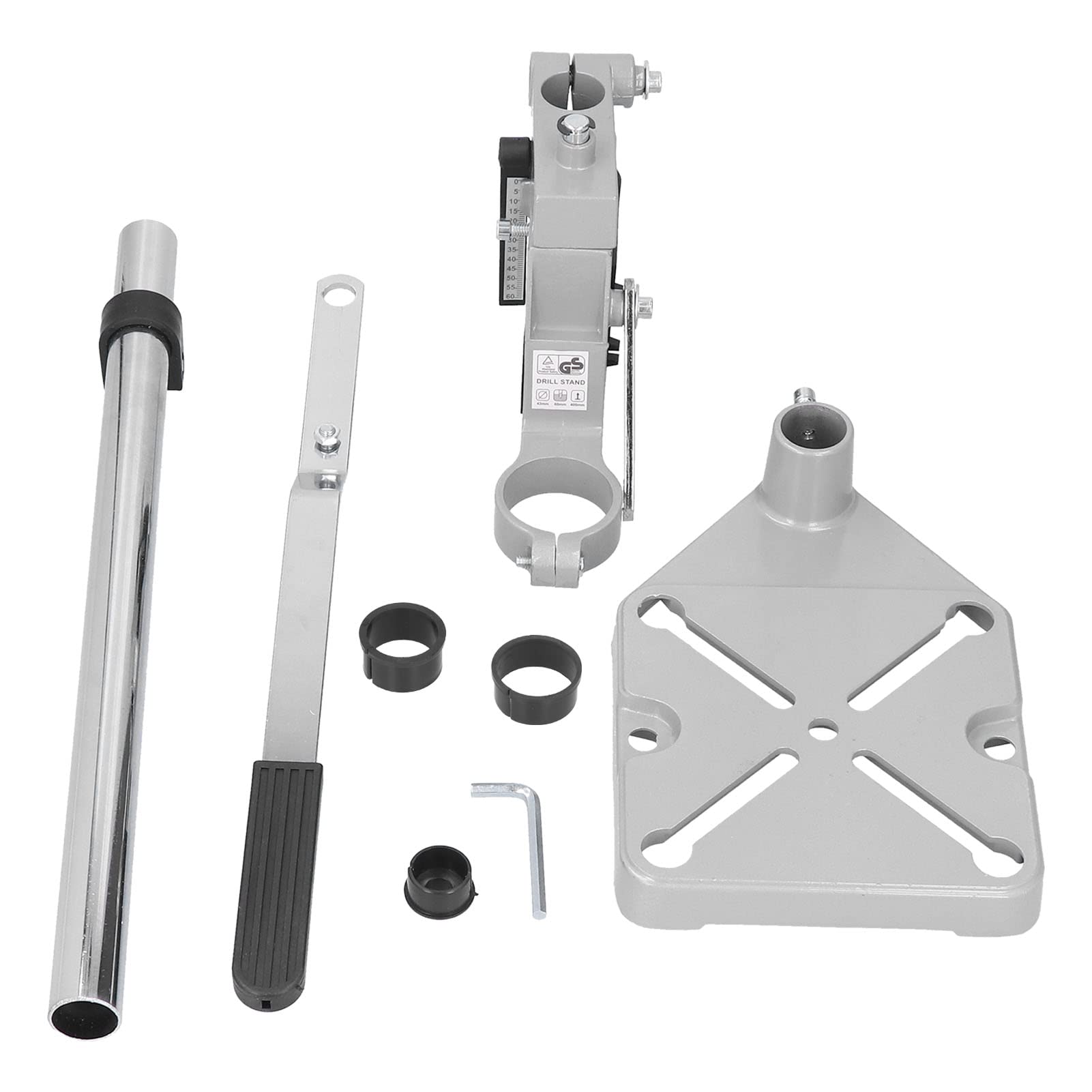 Adjustable Hand Drill Press Stand - Bench Clamp Drill Guide for Precise Drilling | Workbench Repair Tool with Collet | Perfect for Woodworking, Metalworking & DIY Home Projects