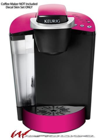 Premium Vinyl Skin Decal for Keurig K40 Elite Coffee Maker - Hot Pink (Fuchsia) Solid Collection | Protective Cover & Custom Design | Perfect for Home, Office, or Kitchen Decor (Coffee Maker Not Included)