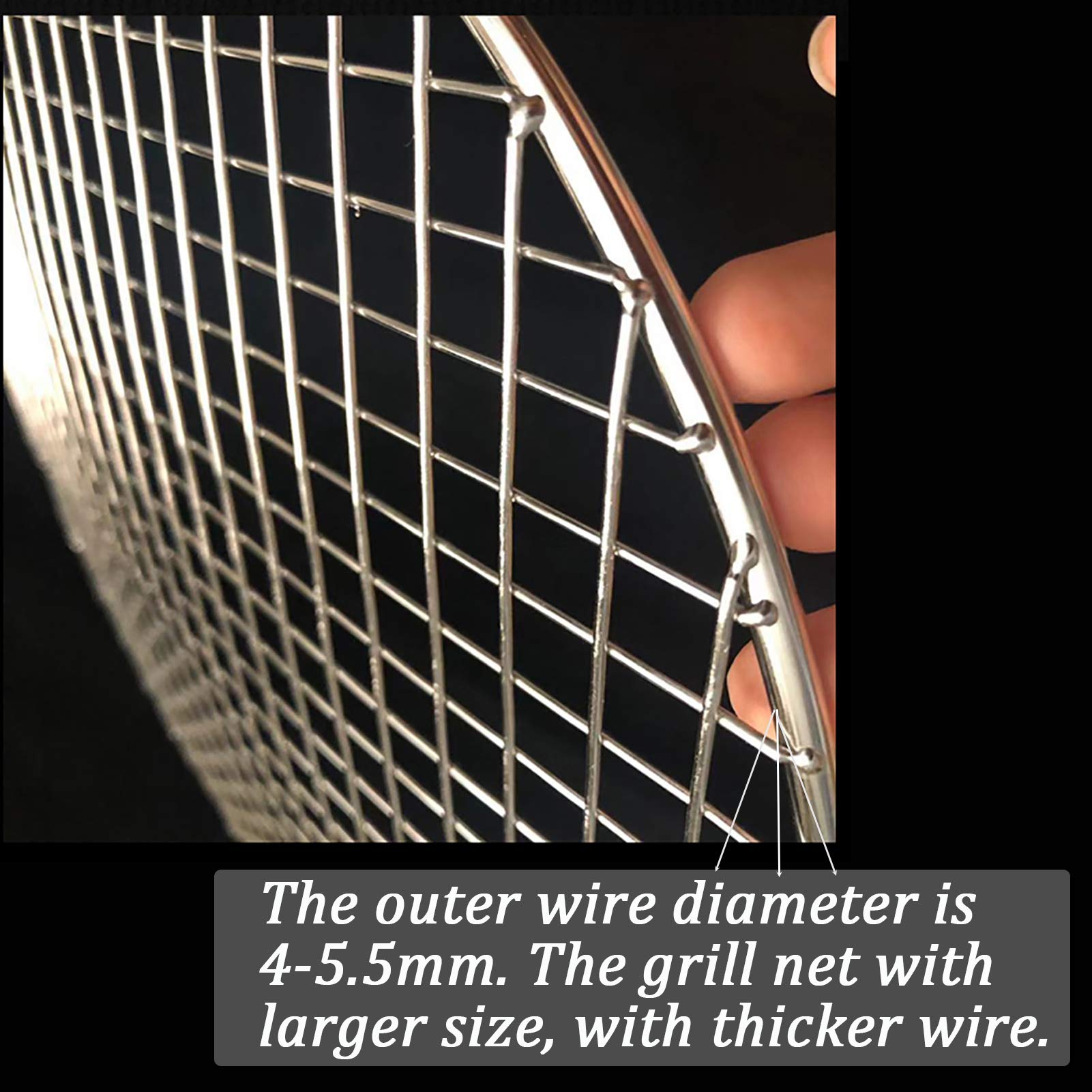 Stainless Steel Cross Wire Steaming Cooling Baking Rack - 8.9