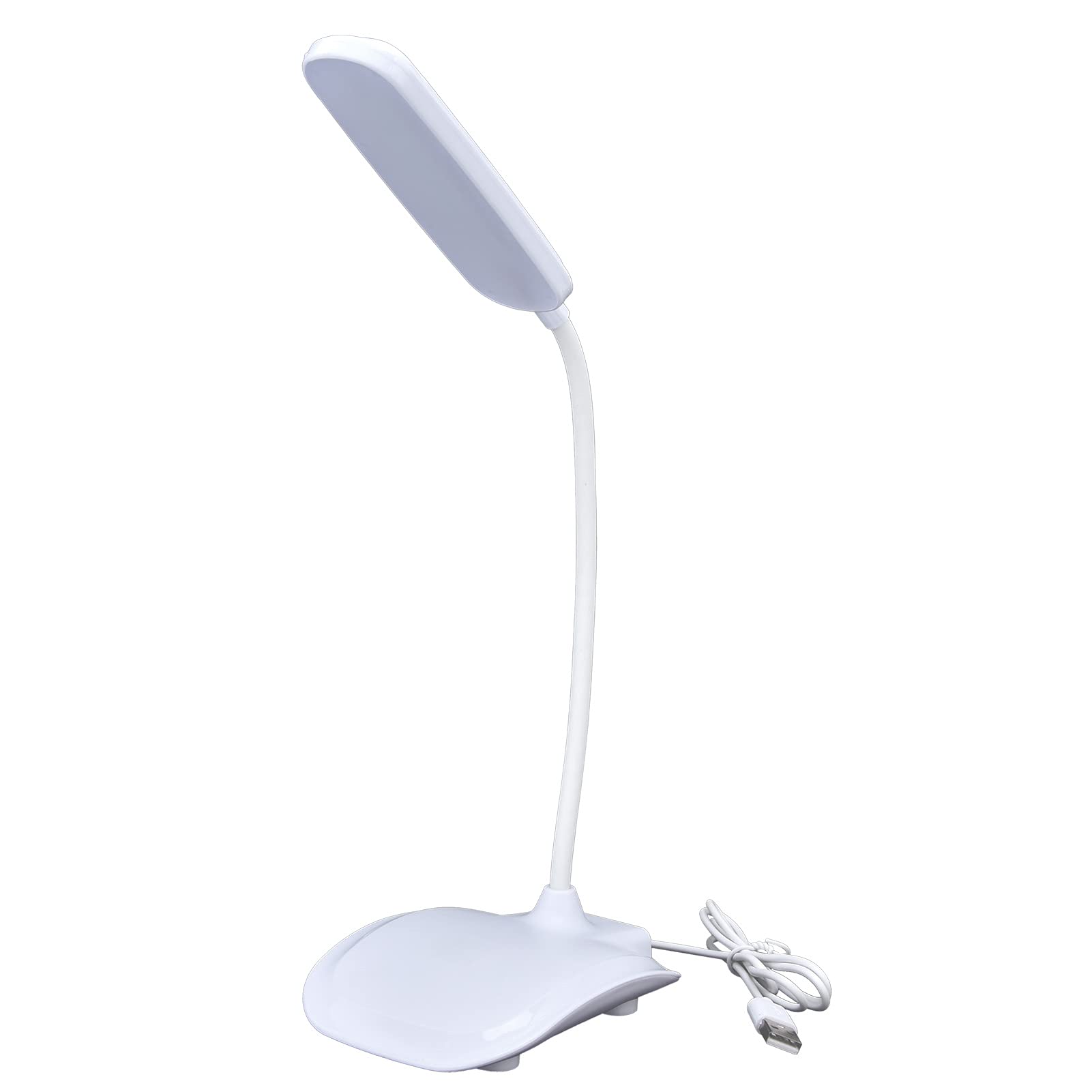 Adjustable 360° Goose Neck LED Desk Lamp with Touch Control, USB Powered Eye-Caring Light for Study, Office & Bedroom - Perfect for Reading, Working & Nightstand Use
