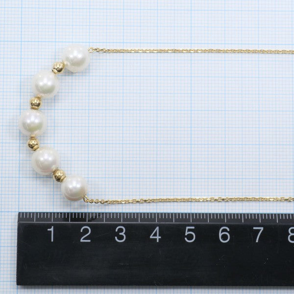 18K Yellow Gold Pearl Necklace for Women - Elegant Bridal Jewelry, Wedding Gift & Special Occasion Accessory