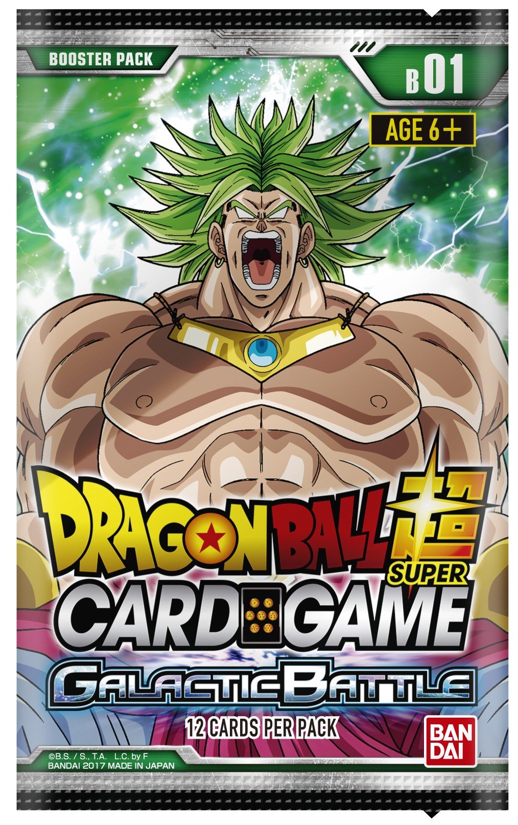 Dragon Ball Super Trading Card Game Series 1 Galactic Battle Booster Box DBS-B01 - 24 Packs | Collectible Anime TCG for Battles & Tournaments | Perfect for Fans & Card Game Enthusiasts