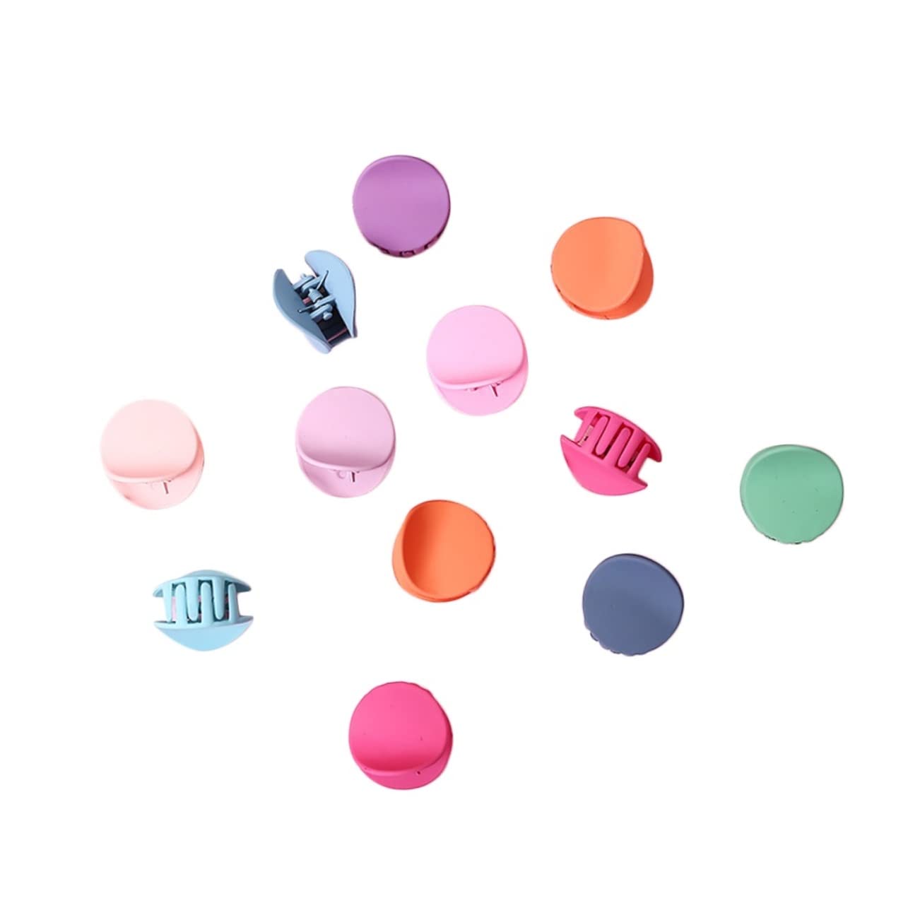 HAPINARY 24pcs Duck Hair Clips for Girls - Mini Hair Barrettes, Bobby Pins, Bangs Clips, Plastic Hair Claws - Cute Macaron Hair Accessories for Kids & Teens - Perfect for School, Parties & Everyday Styling