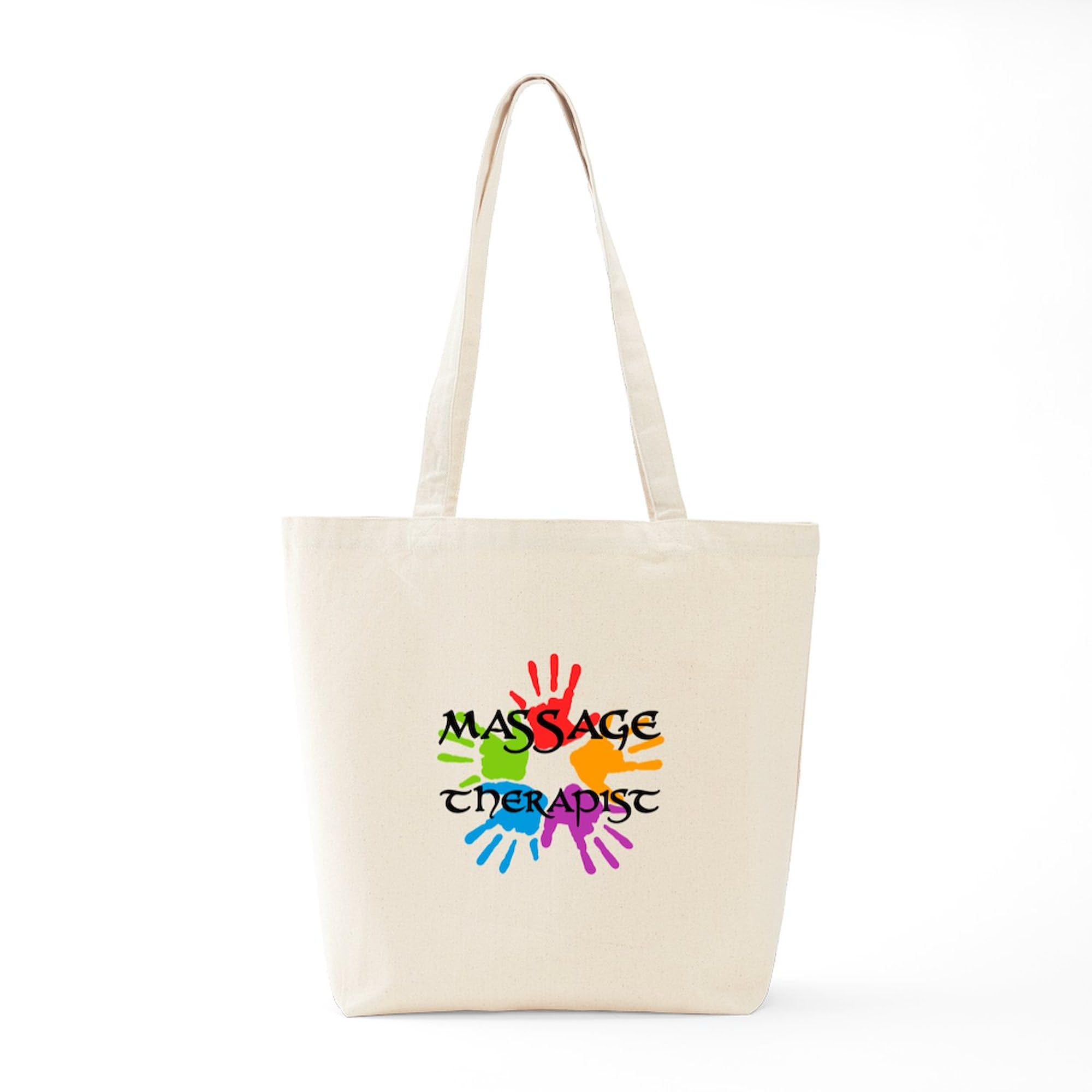 Massage Therapist Tote Bag - Natural Canvas Reusable Shopping Bag for Professionals | Perfect for Work, Gifts & Daily Use