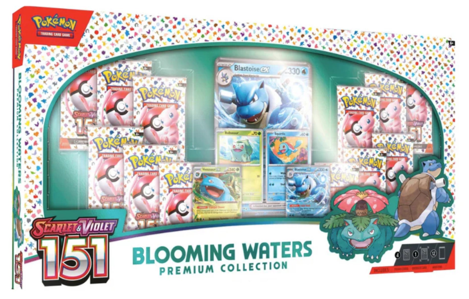 Pokemon Scarlet & Violet: 151 Blooming Waters Premium Trading Card Collection - Perfect for Collectors, Battles & Gift Giving