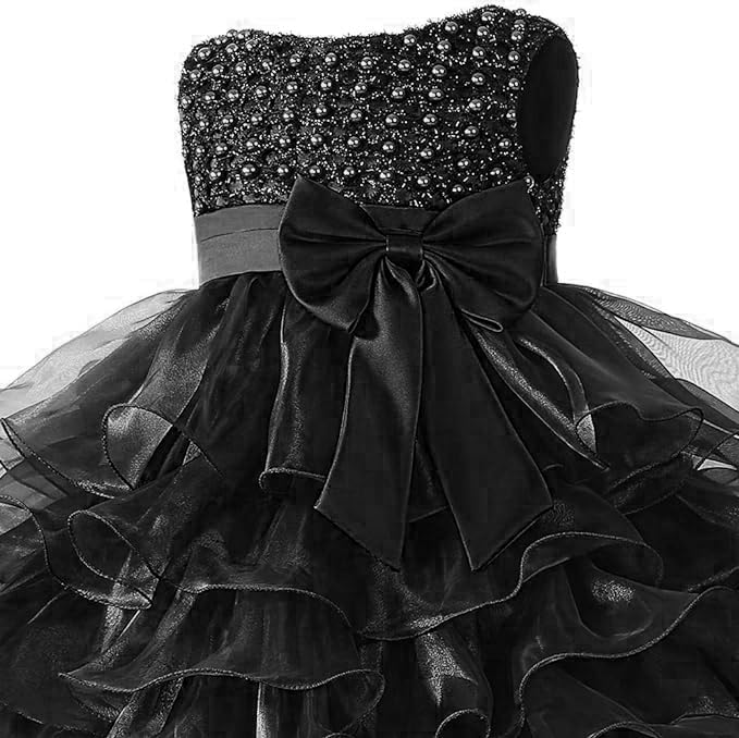 Jup'Elle Baby Girl Dresses - Elegant Ruffle Lace Pageant Party Dress for Weddings & Special Occasions | Perfect Flower Girl Dress for Birthday, Baptism & Photo Shoots