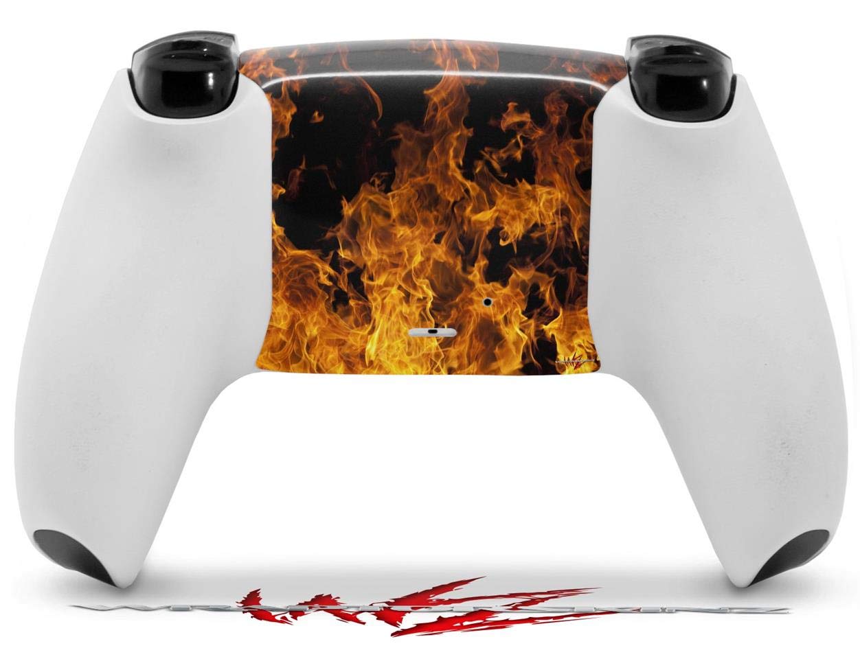 PS5 DualSense Controller Skin Wrap - Open Fire Design for Gaming Enthusiasts