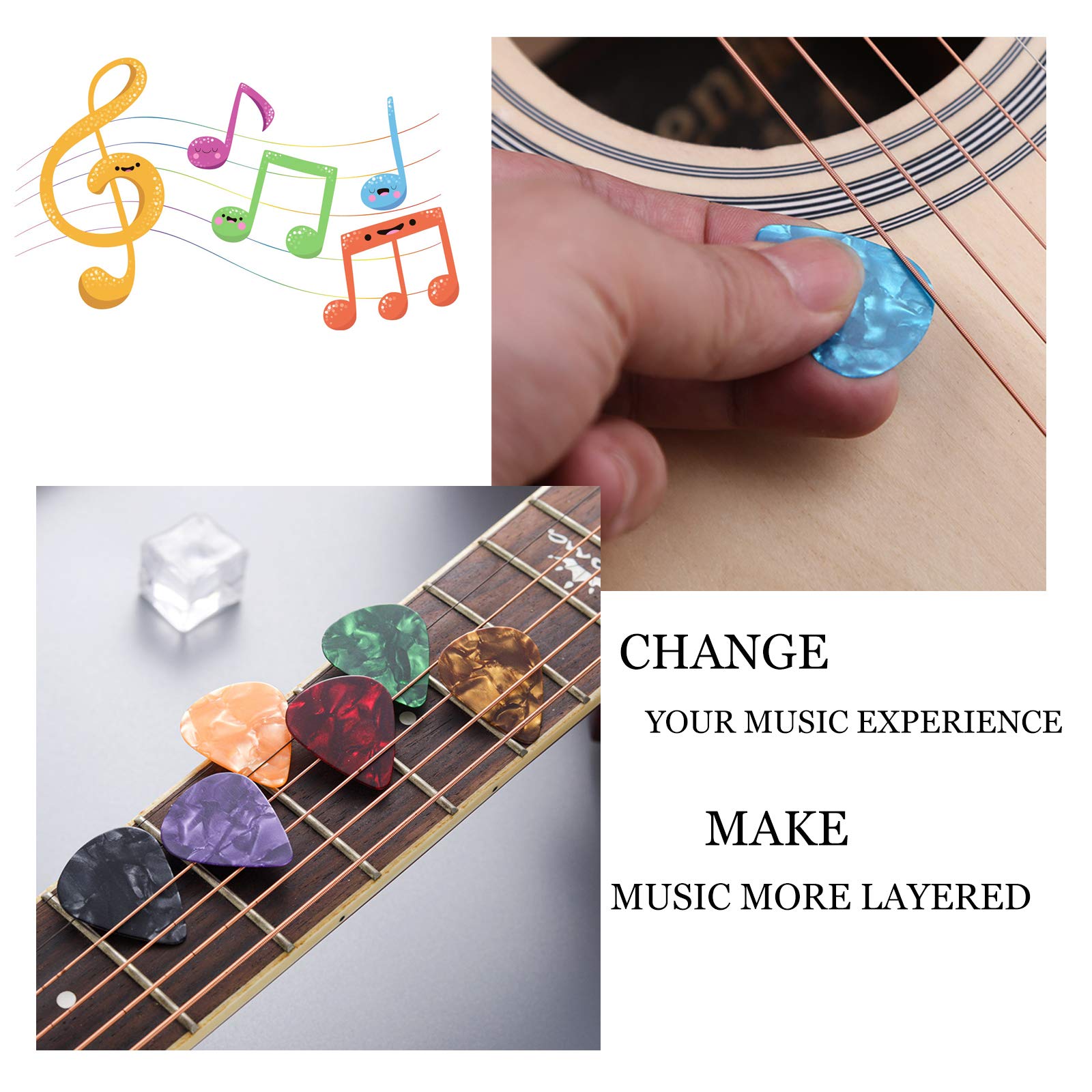 2 Pack Epoxy Resin Guitar Picks Molds - DIY Silicone Casting Mold for Custom Guitar Plectrums, Thumb Picks & Jewelry Making - Perfect for Keychains, Pendants & Music Accessories (Great for Musicians & Craft Lovers)