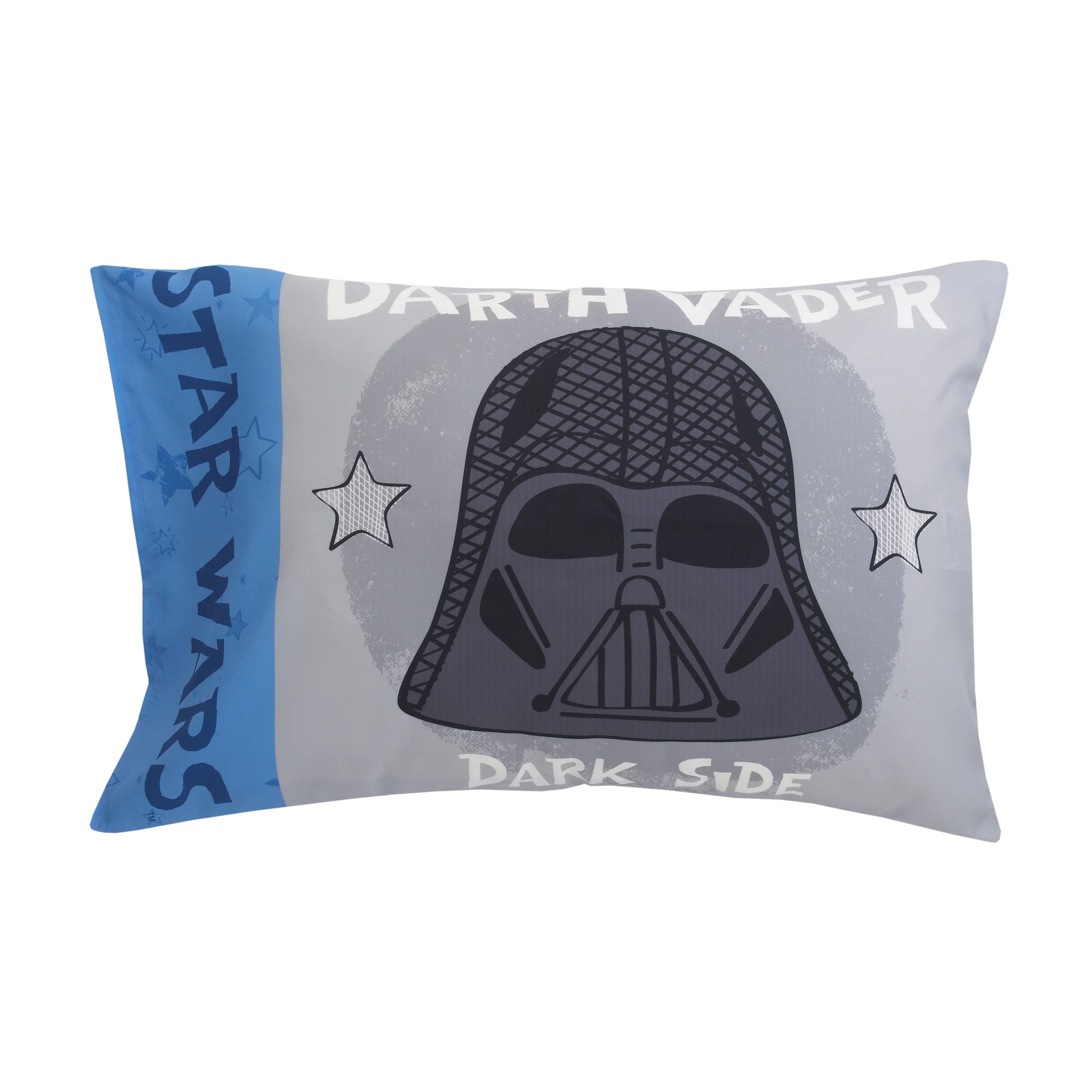 Disney Star Wars New Again 4-Piece Toddler Bedding Set - Soft Cotton Bed Sheets, Blanket & Pillowcase for Kids Room Decor & Nursery Theme - Perfect for Baby Boys & Girls Bedroom, Gift for Star Wars Fans