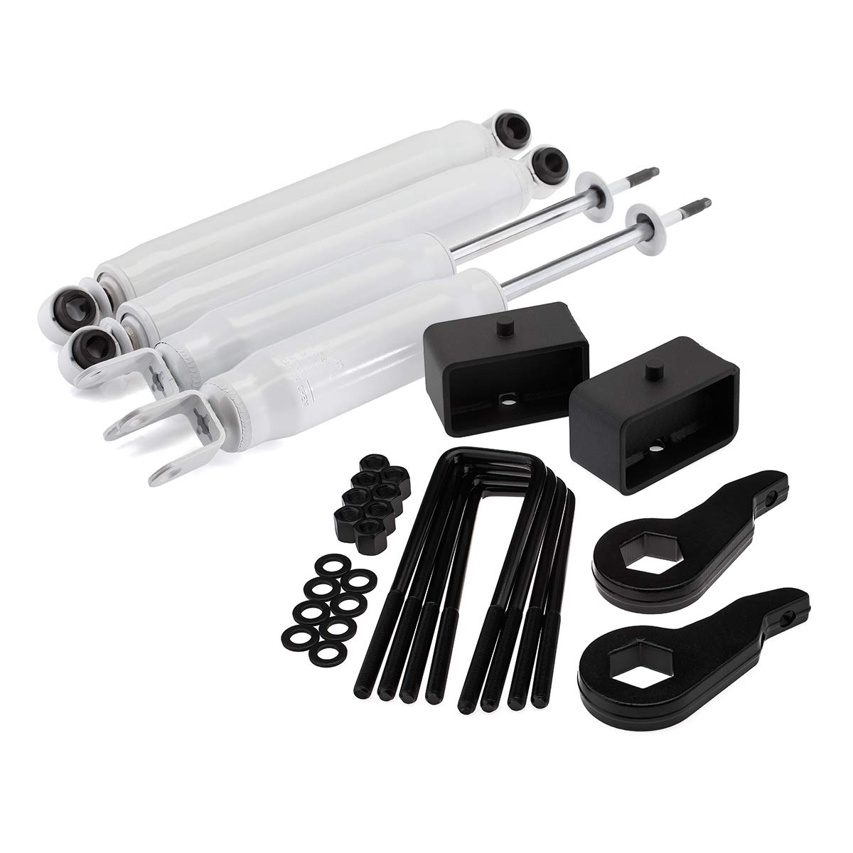 Heavy Duty Suspension Lift Kit for 1999-2007 Chevy Silverado 1500 & GMC Sierra 1500 4WD - Adjustable 1