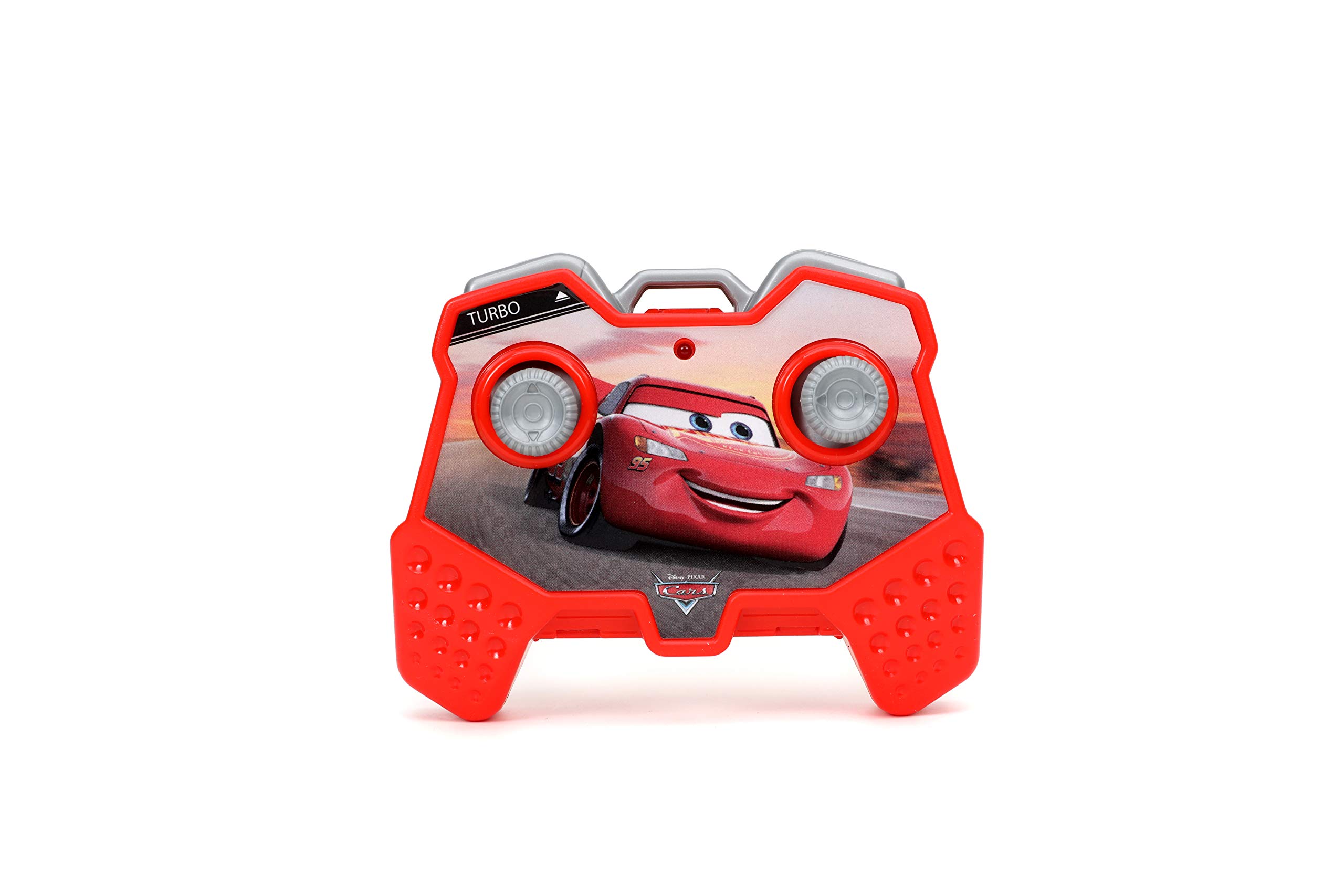Jada Toys Pixar Cars 1:24 Scale Lightning McQueen RC Remote Control Car - 2.4GHz Red Racing Toy for Kids | Birthday Gift, Collectible, Indoor & Outdoor Play