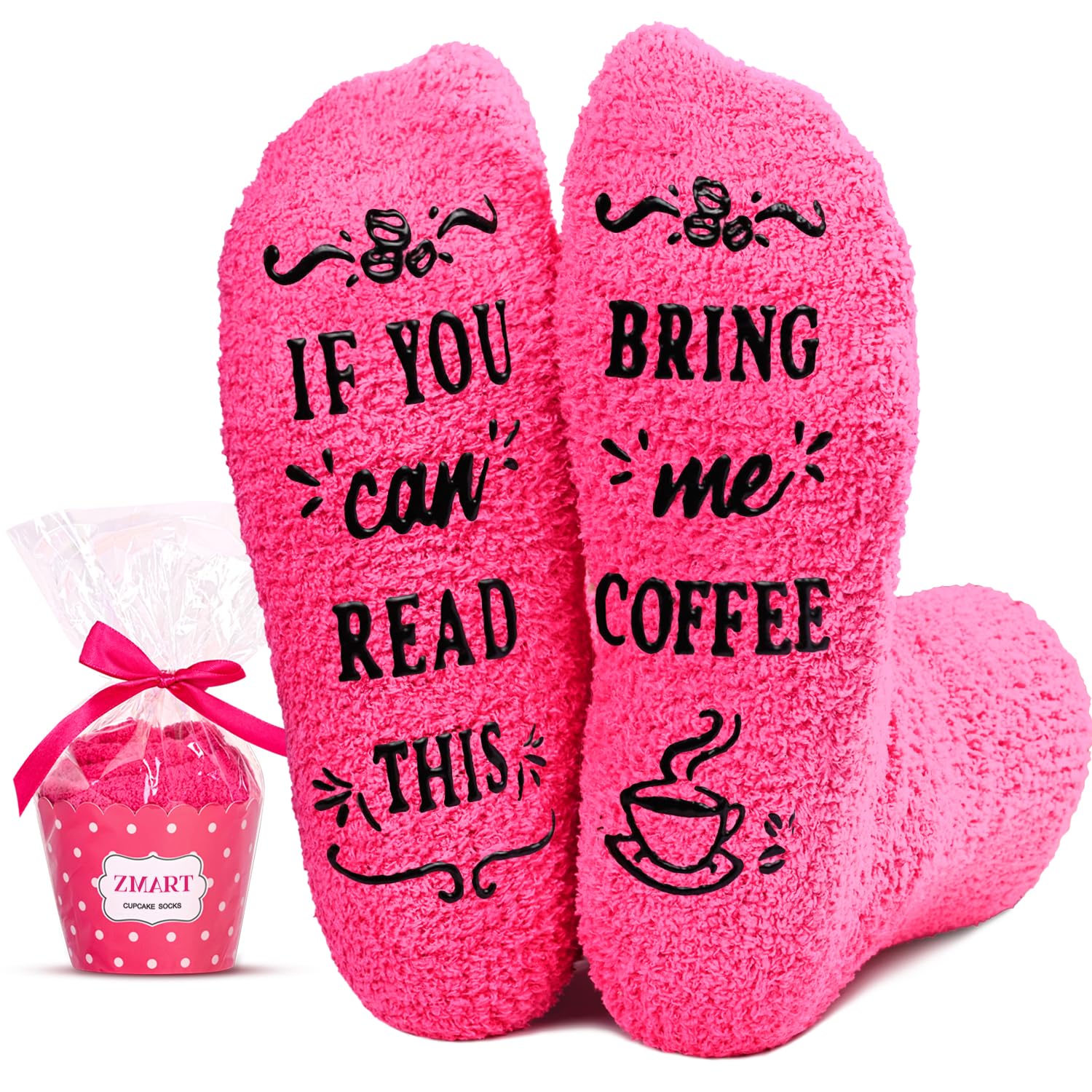 Zmart Women's Chocolate Pizza Coffee Socks - Fun Food-Themed Gift Socks for Coffee Lovers, Perfect for Christmas, Birthday & Office Gifts