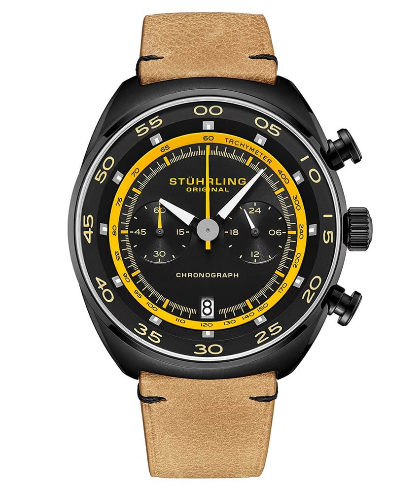 Men's Roadster Chronograph Tachymeter 44mm Stainless Steel Watch - Perfect for Casual Wear, Business & Sports Activities
