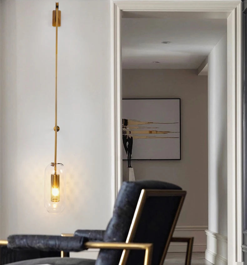 Modern LED Wall Sconce Light Fixture - Adjustable Dimmable Indoor/Outdoor Lighting for Living Room, Bedroom, Patio & Hallway - Sleek Contemporary Design with Warm White Light