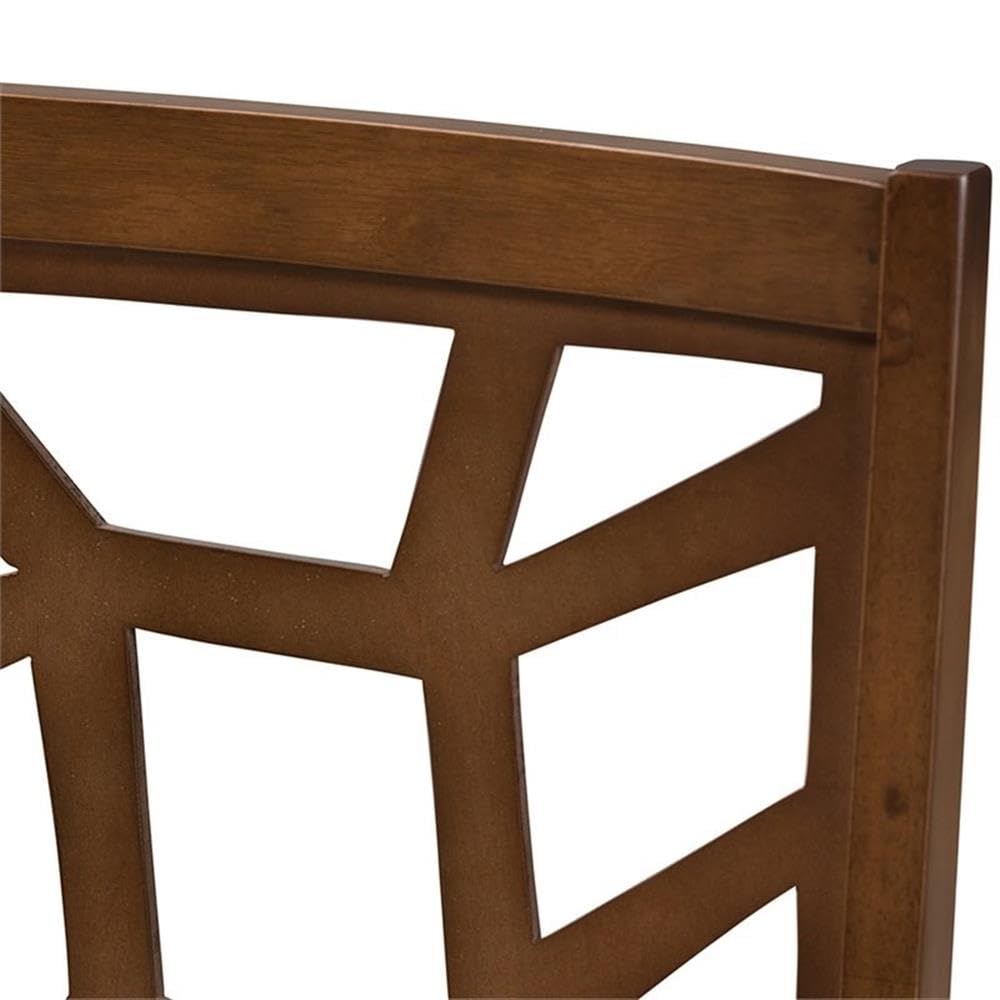 Baxton Studio Abilene Modern Dining Chairs - Light Brown Wooden Side Chairs (Set of 2) - Perfect for Kitchen, Dining Room & Breakfast Nook Seating
