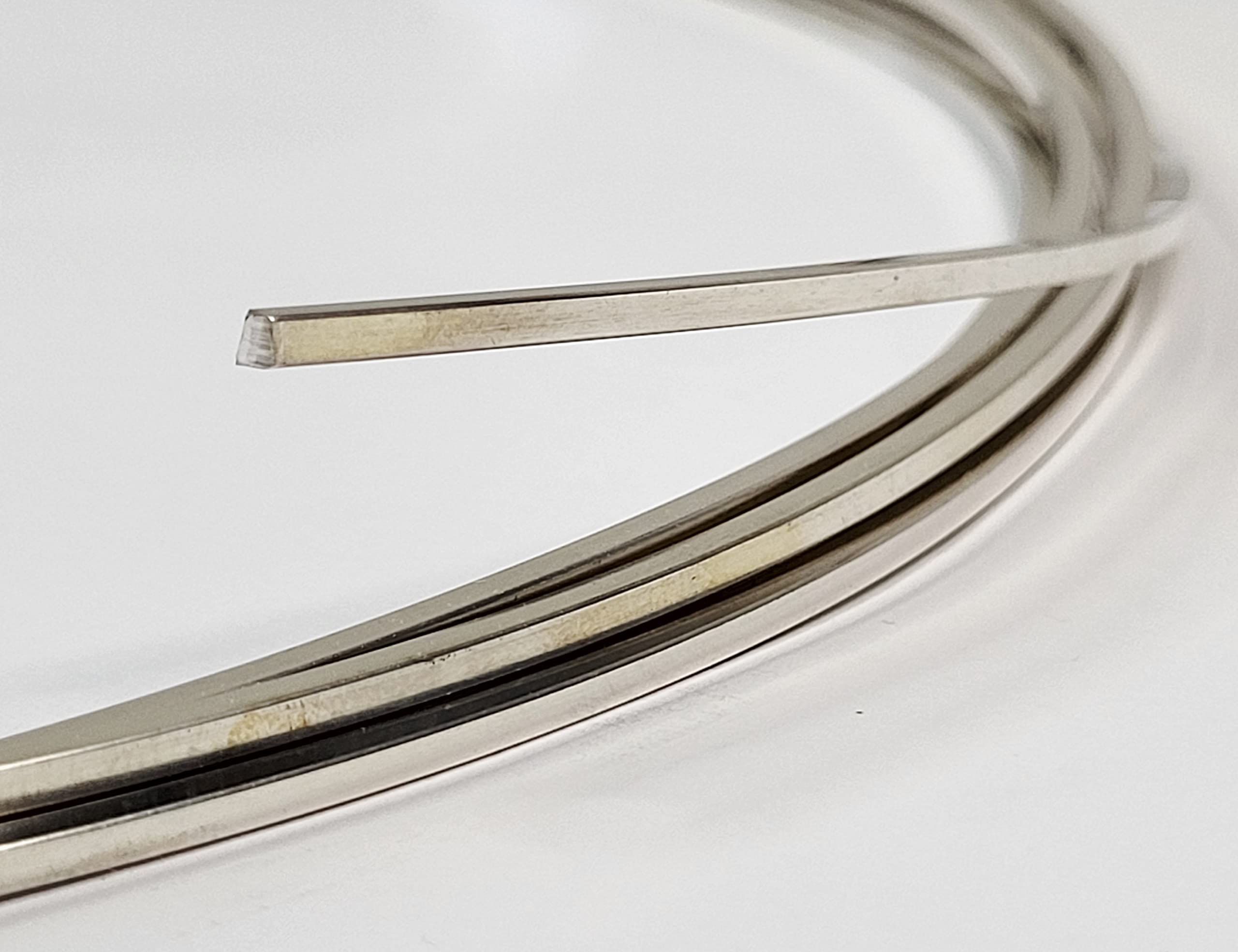 12 Gauge Square Dead Soft 925 Sterling Silver Wire - 4 Feet Jewelry Making Supplies for DIY Bracelets, Necklaces & Crafting Projects | WIZART
