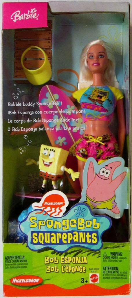 Original Barbie Loves Spongebob Squarepants Doll (Blonde Hair) - Perfect Gift for Kids Birthday & Collectors | Playtime, Display & Themed Parties