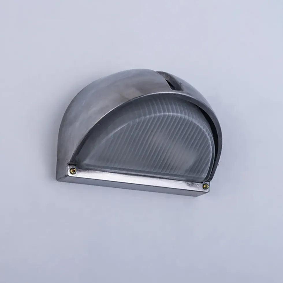 Modern Geometric Silver Industrial Outdoor Wall Lights - Waterproof & Durable for Patio, Garden, Porch, and Exterior Home Lighting