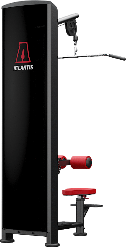 ATLANTIS Lat Pulldown Machine - Professional Gym Equipment for Back Workouts | Perfect for Home & Commercial Gyms