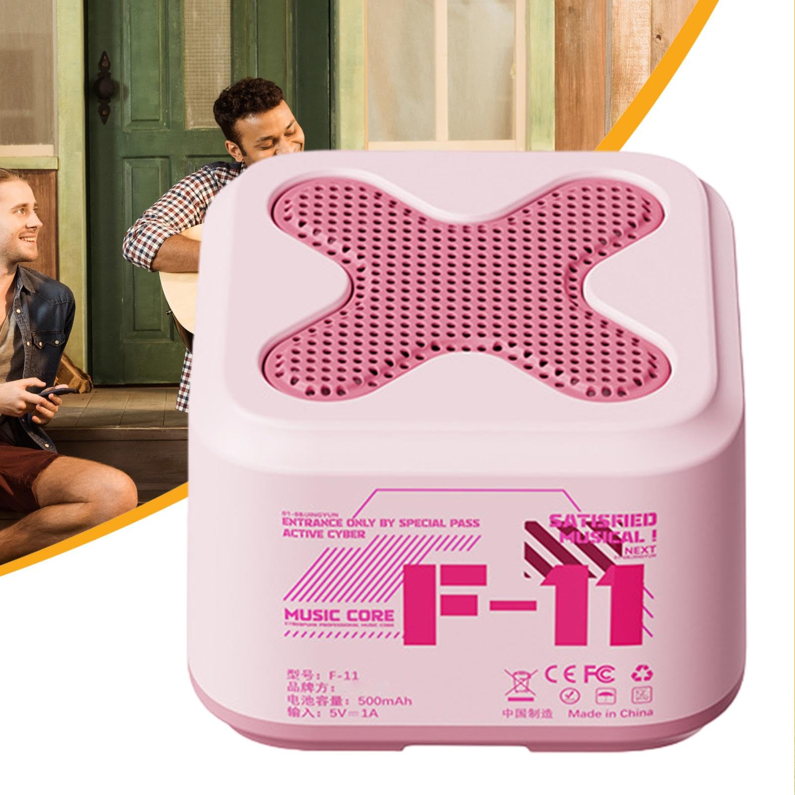 Portable Wireless Bluetooth Speaker with Powerful Bass & Loud Sound - Compact Outdoor Speaker for Camping, Beach, Shower & Travel | Waterproof & Long Battery Life