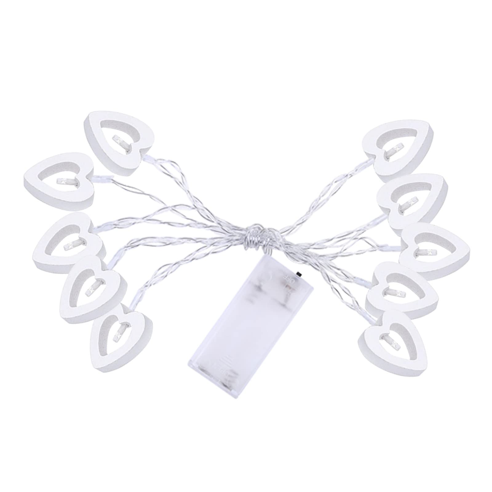 Romantic Valentine's Day LED String Lights - Flexible Mini Fairy Lights for Window Curtain Decor, Wedding, Party, Home, Garden, Bedroom & Outdoor Use - Perfect for Couples & Lovers (One Size)