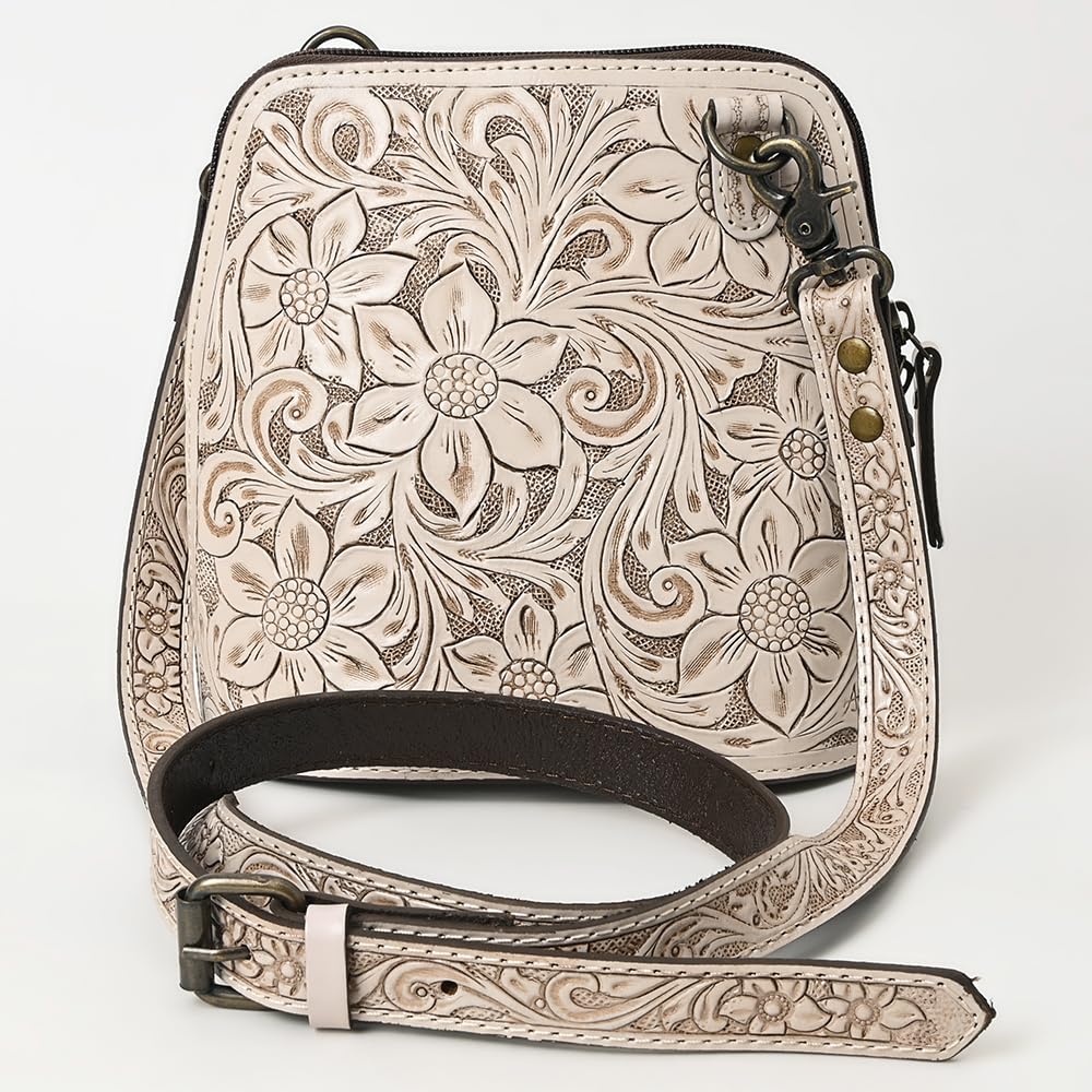 American Darling Hand-Tooled Genuine Leather Western Crossbody Bag for Women - Stylish Cowgirl Purse & Fashionable Shoulder Bag | Perfect for Rodeo, Country Music Festivals & Everyday Use