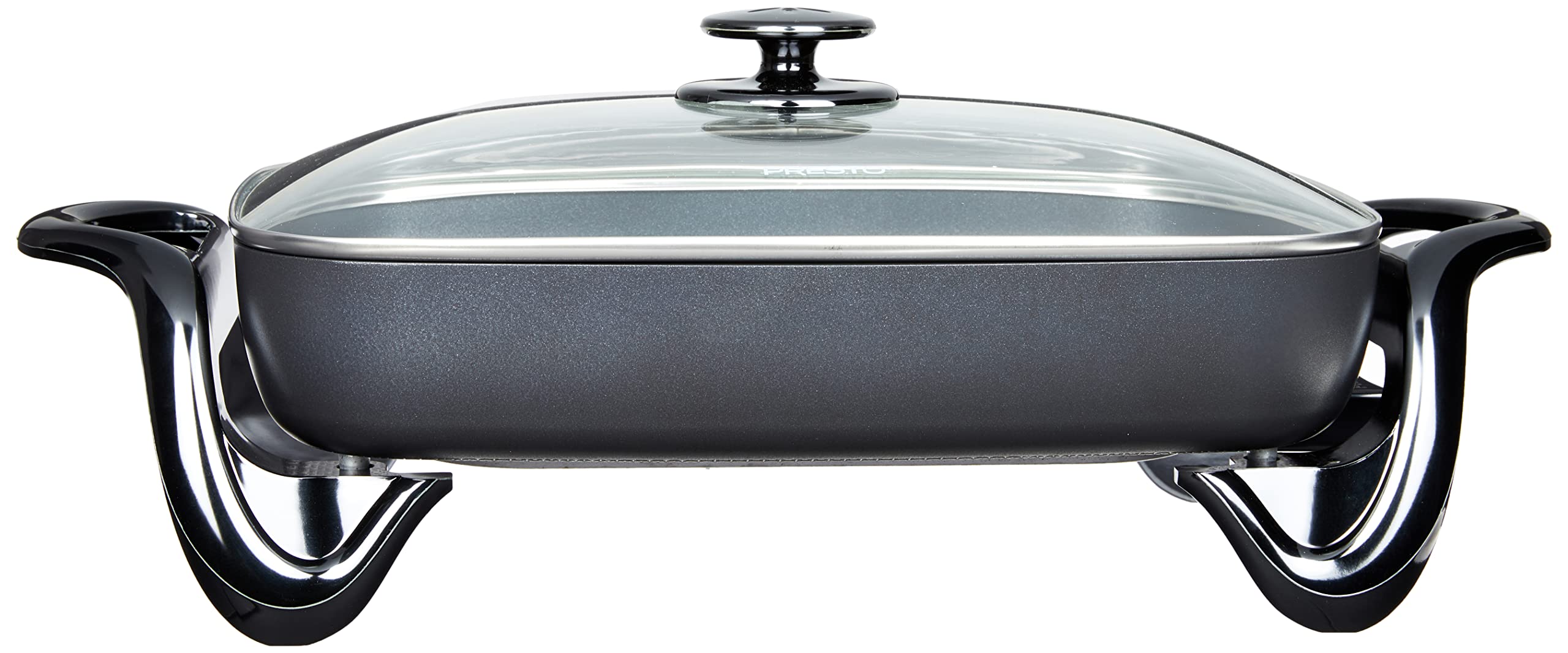Presto 16-Inch Electric Skillet - 1500W Nonstick Deep Fry Pan with Glass Lid (Models 06852 & 06857) - Perfect for Frying, Sautéing, and Cooking Family Meals