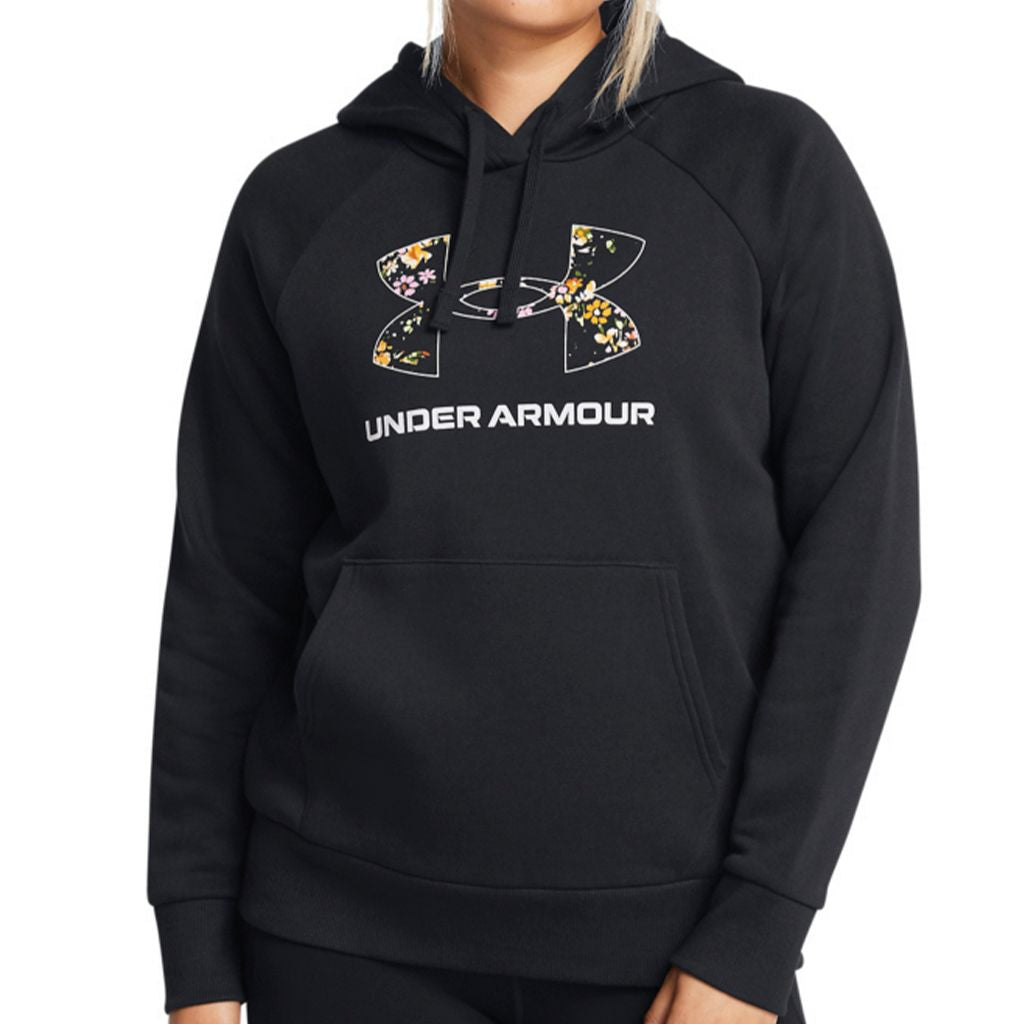 Women's UA Rival Print Hoodie - Soft Fleece Pullover Sweatshirt for Running, Gym & Casual Wear | Athletic Comfort & Style
