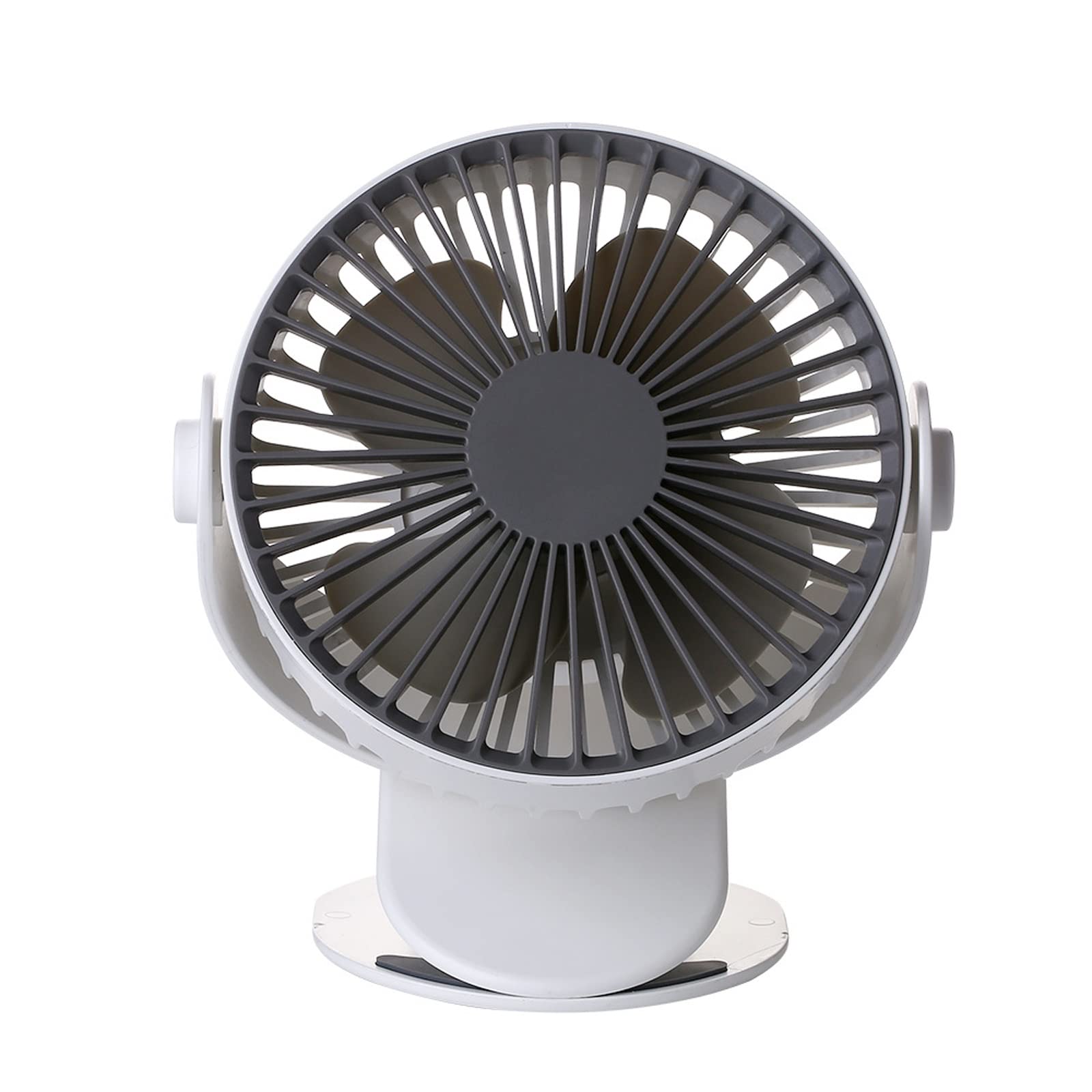 7-Inch Clip Convertible Table-Top & Clip Fan - Portable Air Circulating Fan with 3 Speed Settings - Compact Air Circulator for Bedroom, Home, Office, Camping & Car - White - Perfect for Cooling Small Spaces & Personal Use