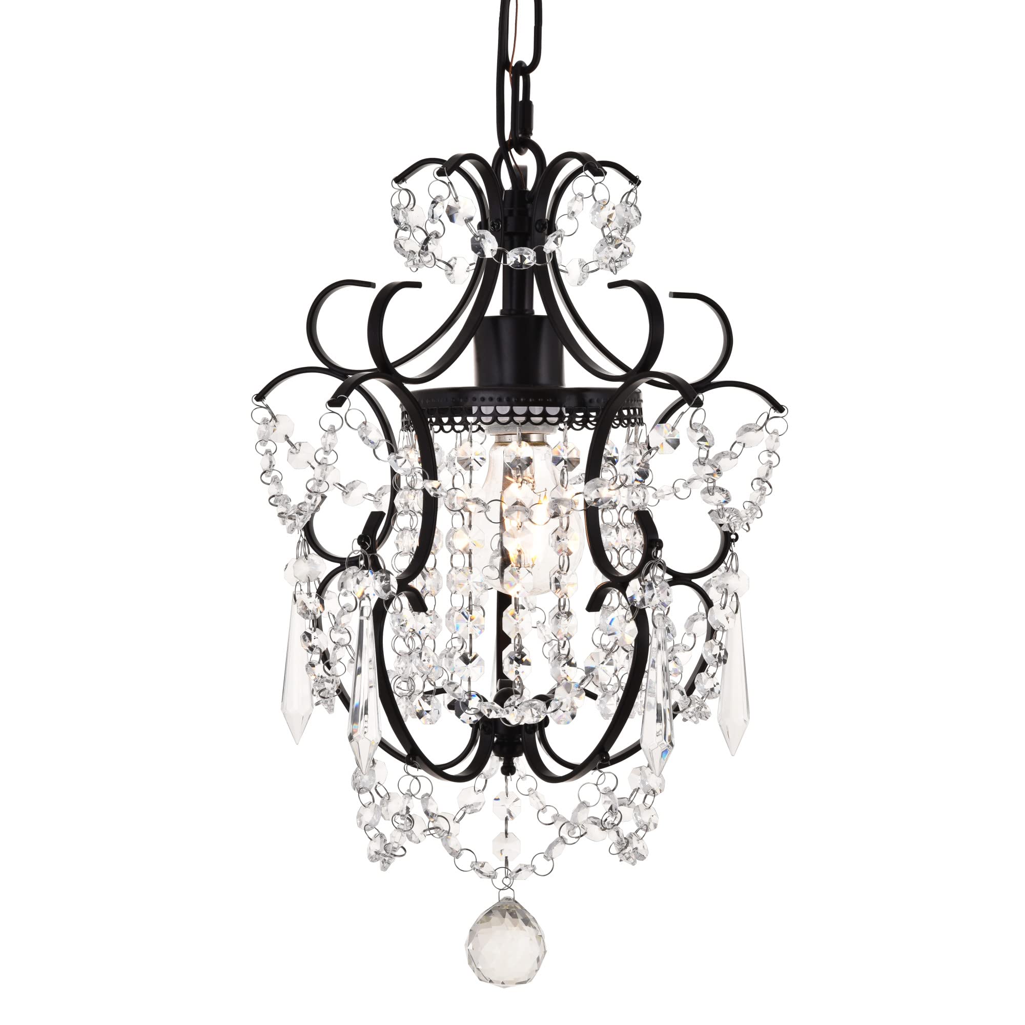 Kirin 1-Light Modern Metal Pendant Light Fixture in Oil Rubbed Bronze - Perfect for Kitchen Island, Dining Room, or Entryway Lighting