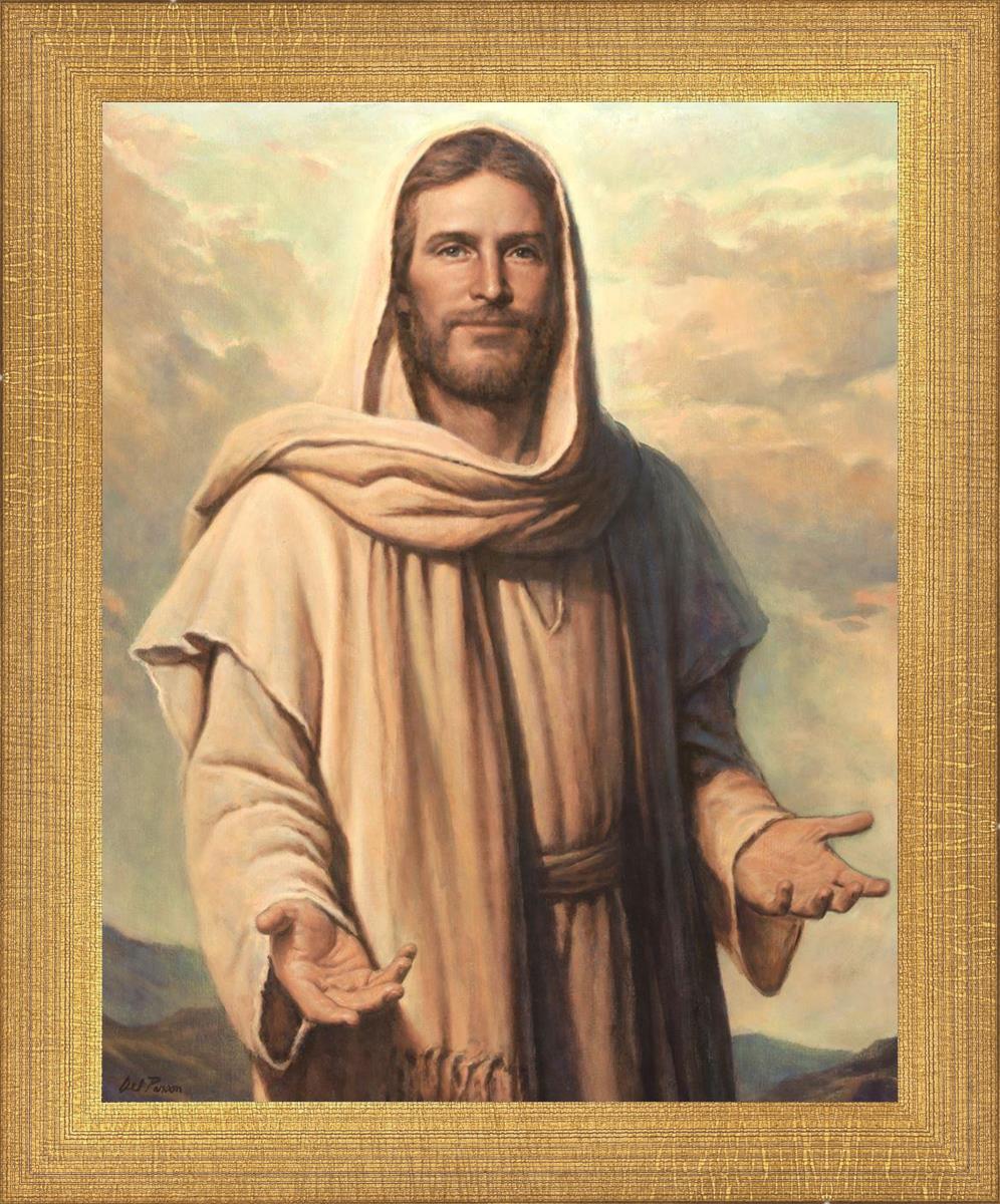 Abide With Me by Del Parson - Inspirational Christian Wall Art for Home & Church Decor - Perfect for Living Rooms, Bedrooms & Worship Spaces