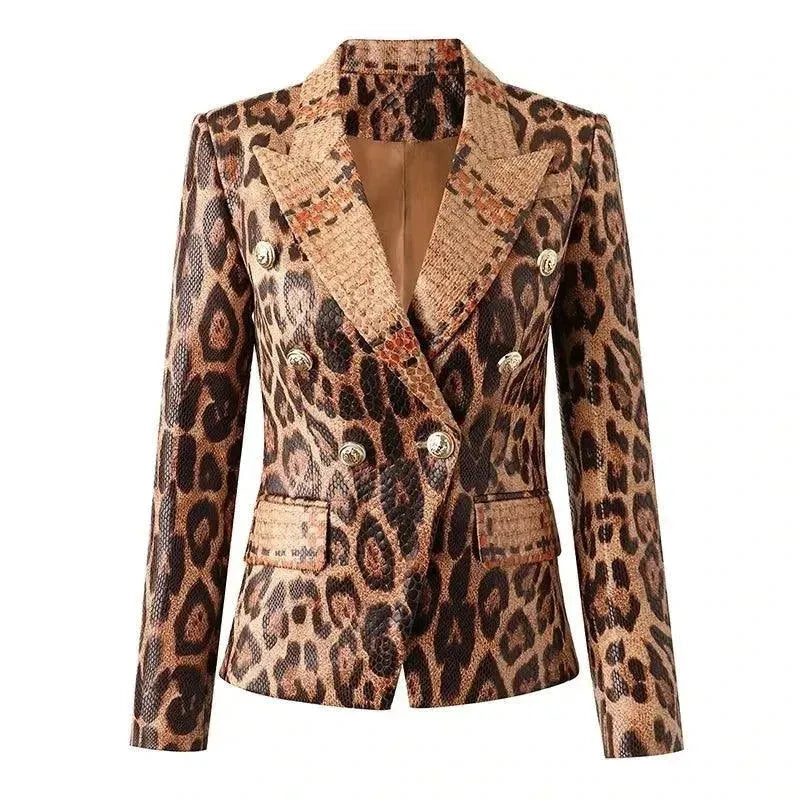Slim Fit Printed Women's Blazer Jacket - Stylish Office Wear & Business Casual Outfit for Work, Meetings & Special Events