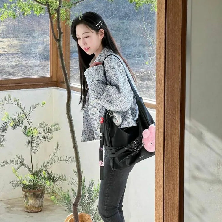 Premium SAMO ONDOH Trio Belt Mug Bag Large - Stylish Crossbody Bag for Coffee Lovers (Perfect for Concerts, Travel & Daily Use) - As Seen on Whee In @MAMAMOO