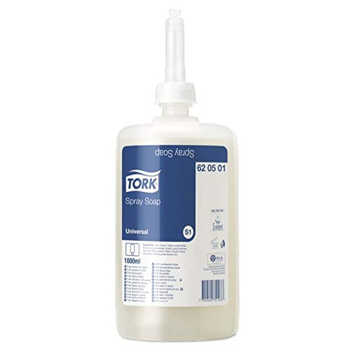 Tork Universal Clear Spray Soap 620501 - Antibacterial Hand Soap for Kitchen, Bathroom & Office Use