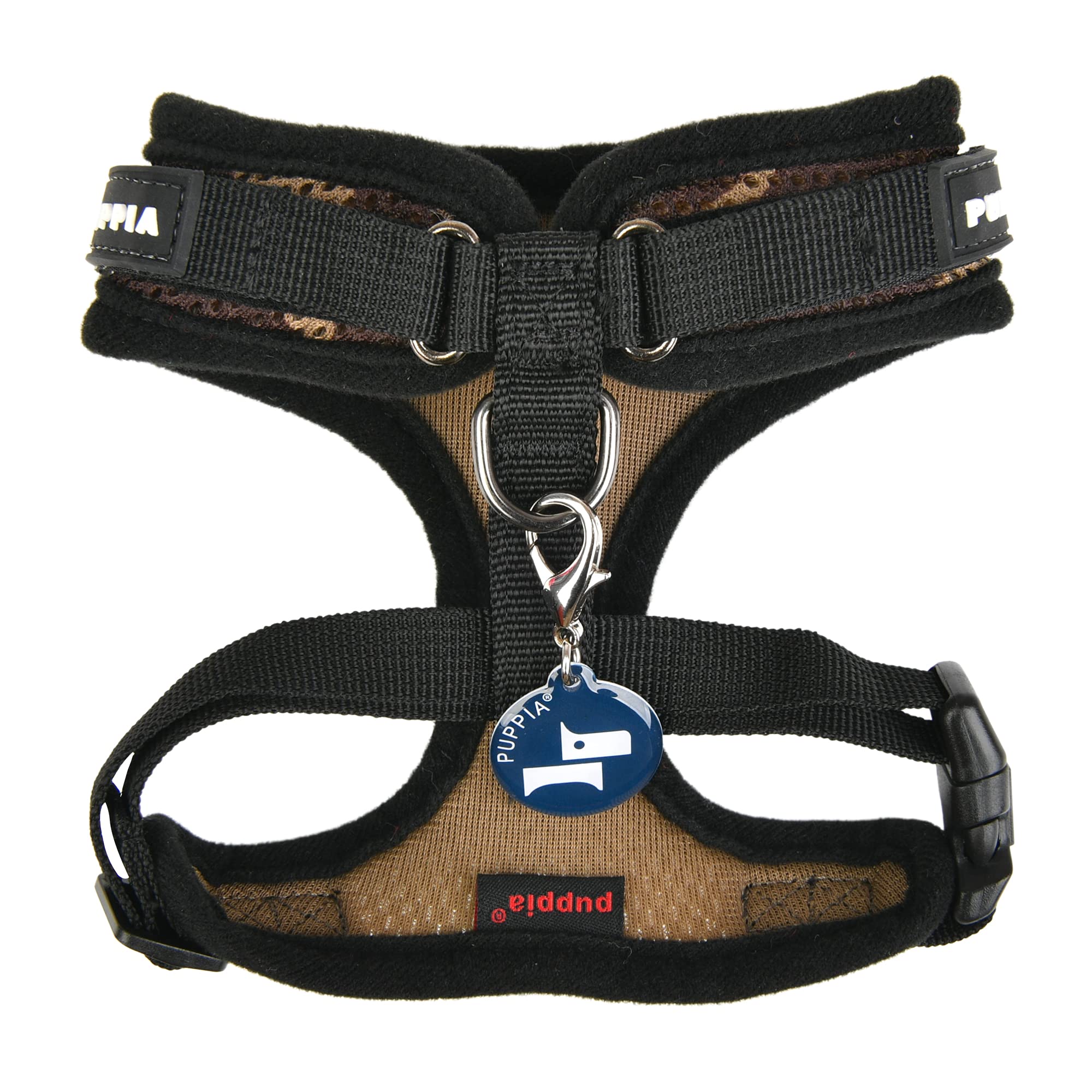 Puppia Soft Superior Dog Harness - Breathable Air Mesh No Pull No Choke Adjustable Vest for Small & Medium Dogs - Camouflage (L) - Perfect for Walking, Training & Outdoor Adventures