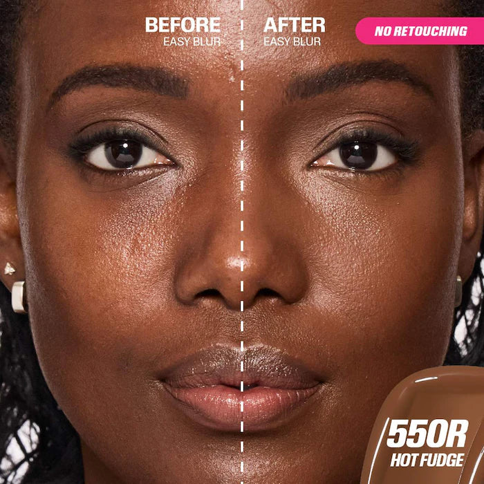 HUDA BEAUTY Easy Blur™ Natural Airbrush Foundation with Niacinamide - Lightweight, Buildable Coverage for Flawless Skin | Perfect for Everyday Wear & Special Occasions