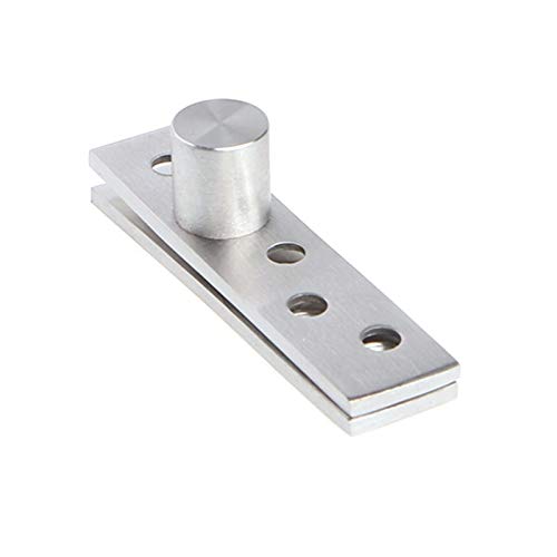 Stainless Steel Cabinet Hinges 75mm/100mm - 360 Degree Adjustable Up Down Pivot Hinge for Kitchen Cabinets, Wardrobes & Furniture Doors - Durable Door Rotation Hardware (100mm Type)