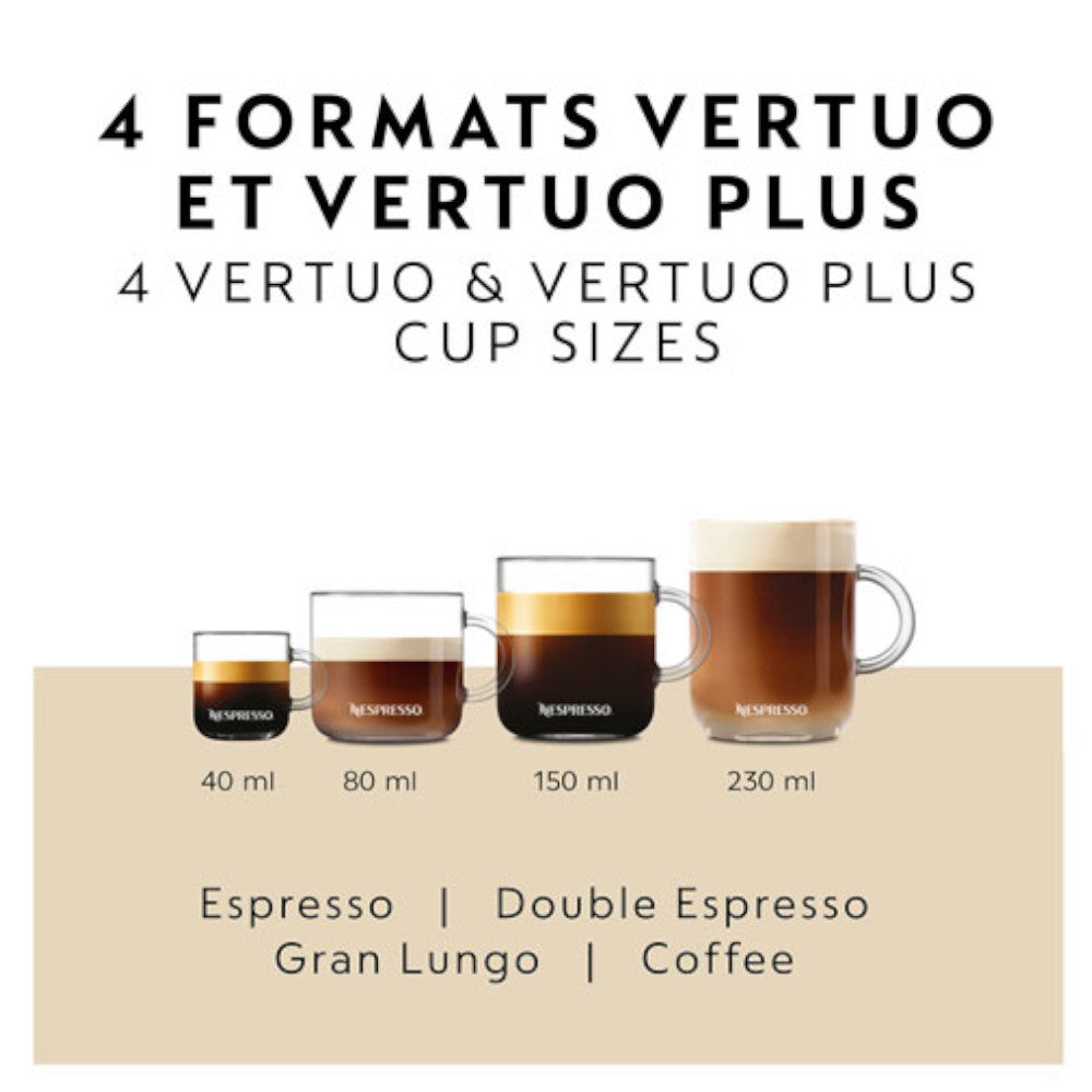 De'Longhi NESPRESSO Vertuo Coffee & Espresso Machine with Aeroccino Milk Frother - Piano Black (ENV135BAECA) - Perfect for Home & Office Coffee Lovers