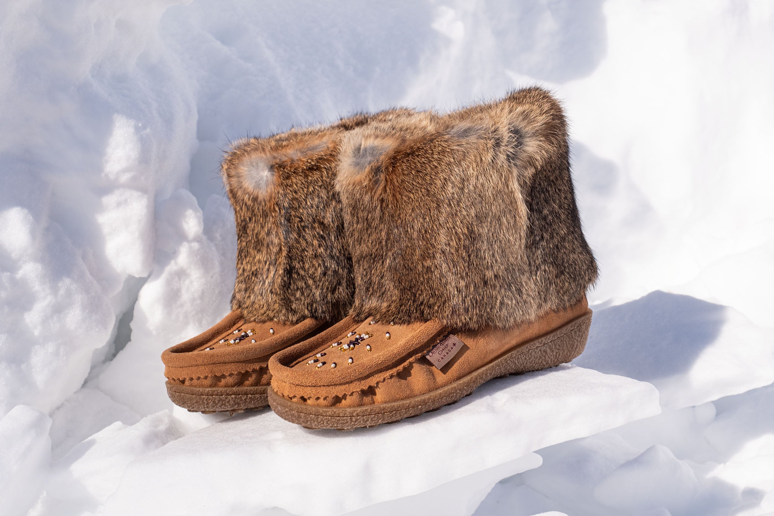 Women's Warm Rabbit Fur Mukluks - Cozy Winter Boots for Cold Weather, Indoor & Outdoor Use - Perfect for Snow, Hiking, and Casual Wear