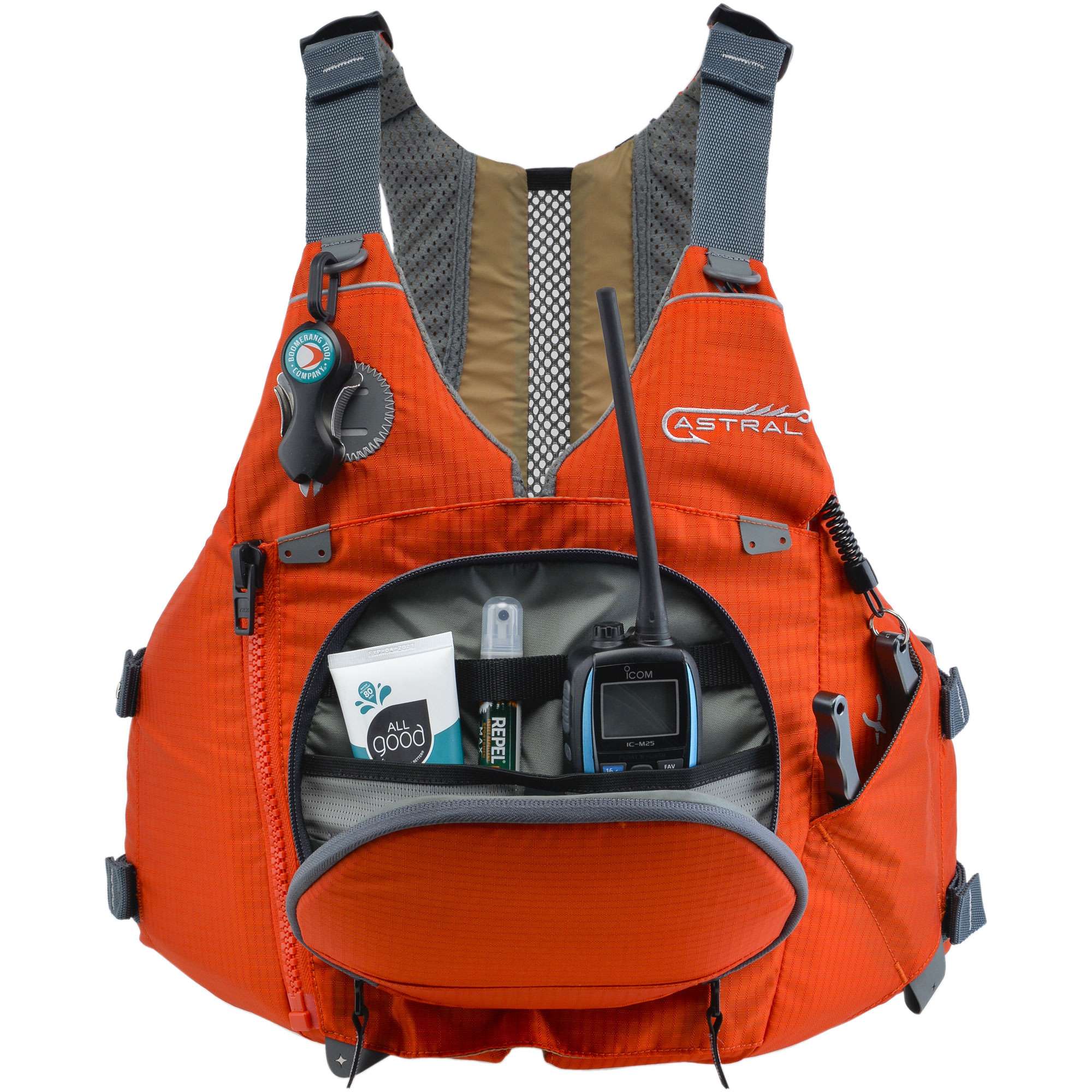 Astral Sturgeon Thin Back Fishing Life Jacket PFD - Lightweight & Comfortable for Kayaking, Boating & Water Sports - US Coast Guard Approved Safety Gear