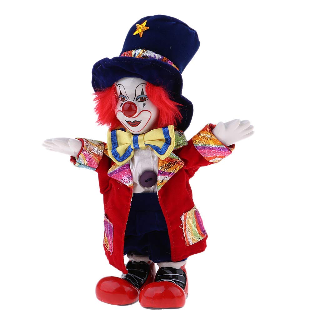 Clown Figurine Doll - Halloween Home Decor, Tabletop Ornament, Gift for Collectors & Party Lovers | Perfect for Halloween Parties, Themed Events & Home Display