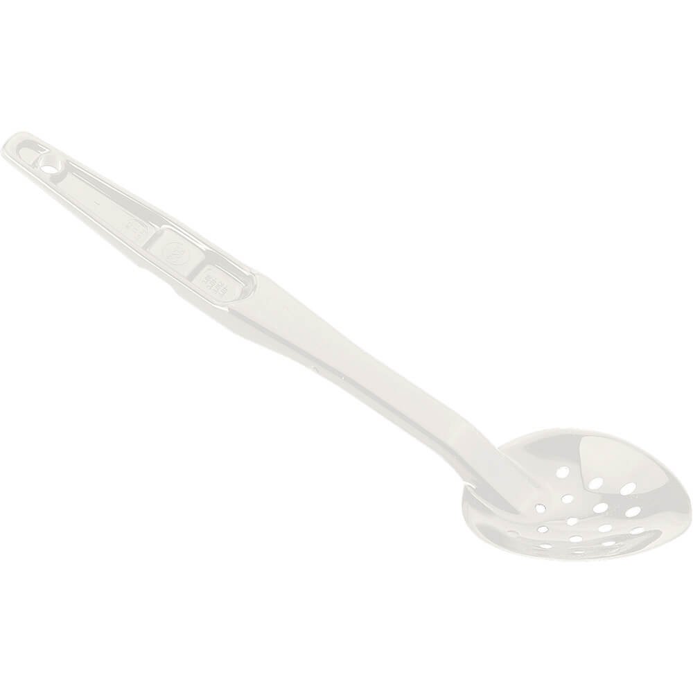 Cambro SPOP13CW148 Perforated Spoon 13 Inch, White - 13-1/8 x 2-7/8 Inches - Case of 12 - Ideal for Commercial Kitchens, Food Service, and Catering