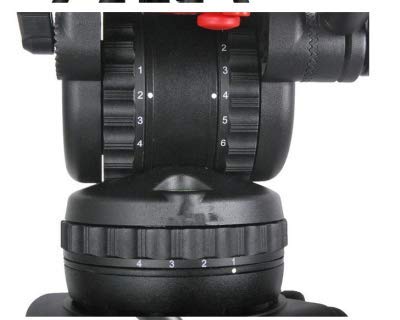 Professional Heavy Duty Video Camera Tripod with Fluid Drag Head - Stable Support for DSLR Camcorders, Perfect for Film Making, Live Streaming & Photography