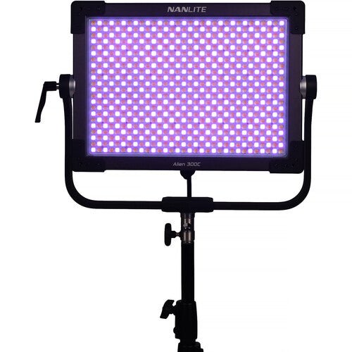 Nanlite Alien 300C RGBWW LED Panel with Softbox & Eggcrate - Professional Studio Lighting for Photography, Videography, and Live Streaming
