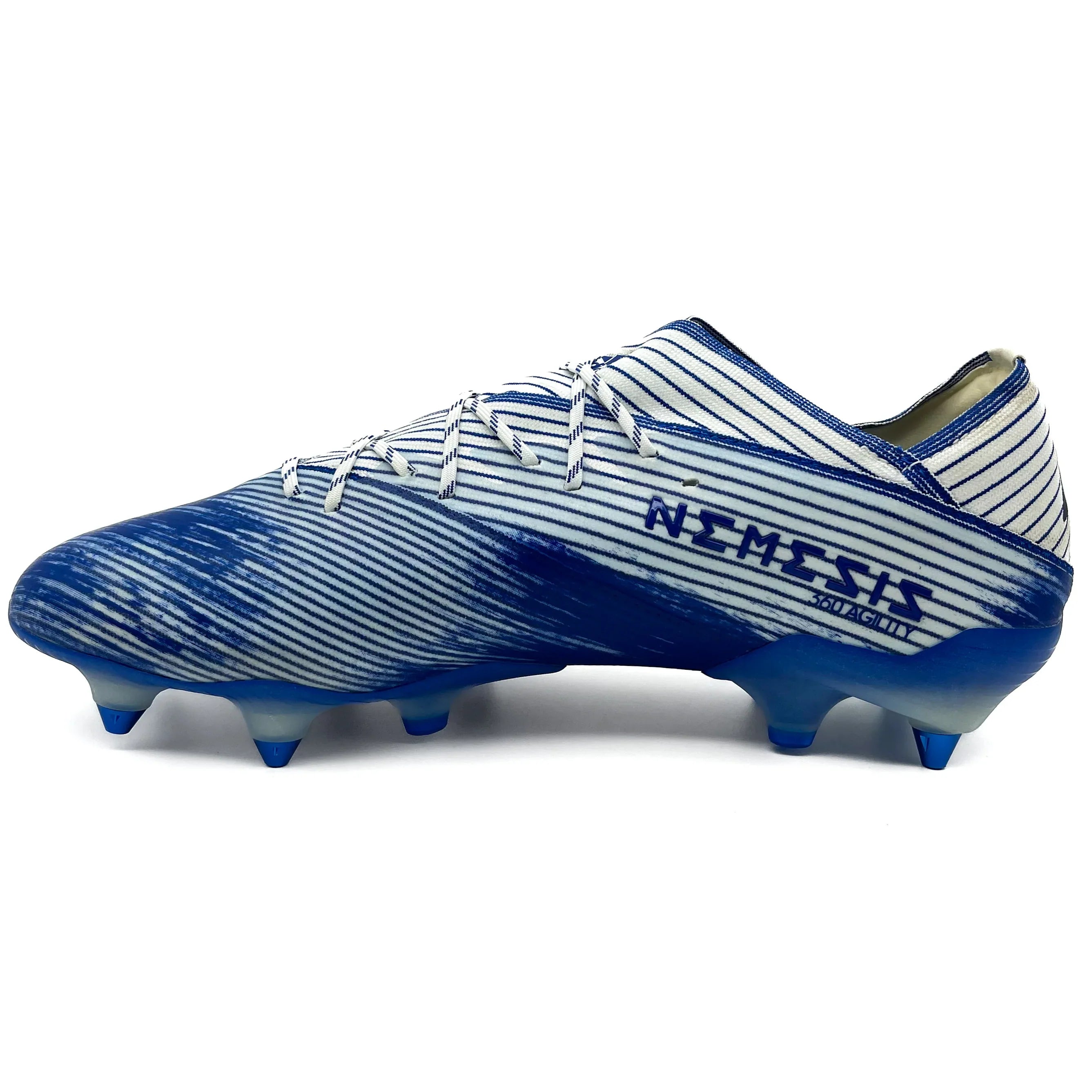 Adidas Nemeziz 19.1 SG Firm Ground Soccer Cleats - Royal Blue | Lightweight Football Boots for Speed & Agility | Perfect for Turf Matches & Training Sessions